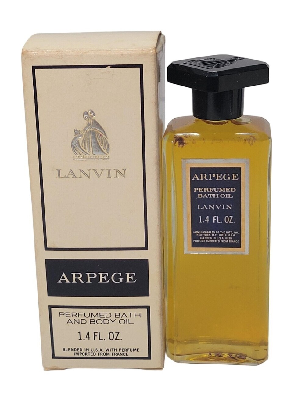 Vintage Lanvin Arpege Perfumed Bath & Body Oil 1.4 fl oz NEW NIB HTF
